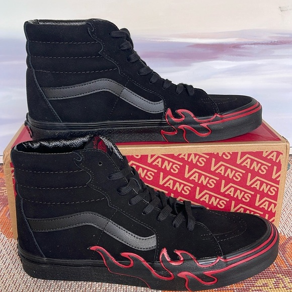 Vans Other - Vans Men’s Sk8-Hi Flame
Suede Black/Red
VN0005UJY09
Sneakers